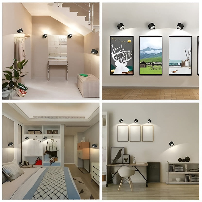 Touch Control LED Wall Lamp with Adjustable Brightness and 3 Color Options