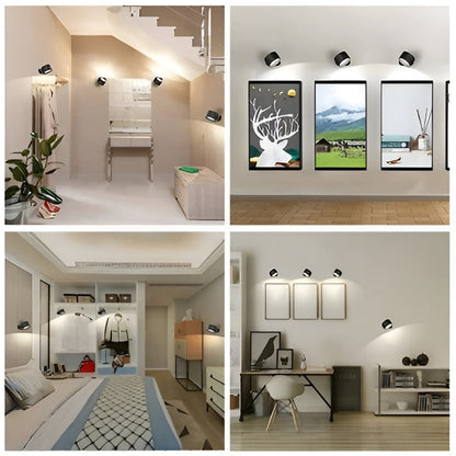 Touch Control LED Wall Lamp with Adjustable Brightness and 3 Color Options