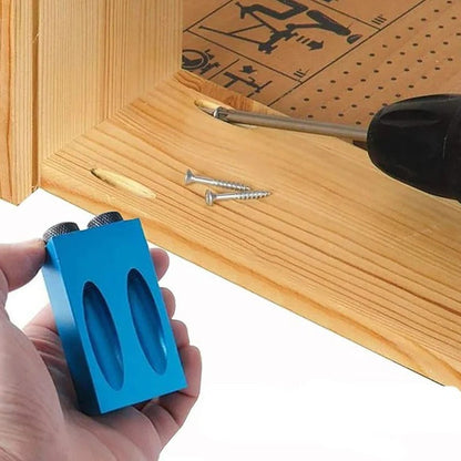 DIY Angle Drill Guide for Woodworking – 15 Degree Pocket Hole Jig, Fits 0.24-0.39 Inch Bits