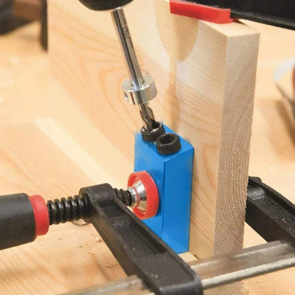 DIY Angle Drill Guide for Woodworking – 15 Degree Pocket Hole Jig, Fits 0.24-0.39 Inch Bits