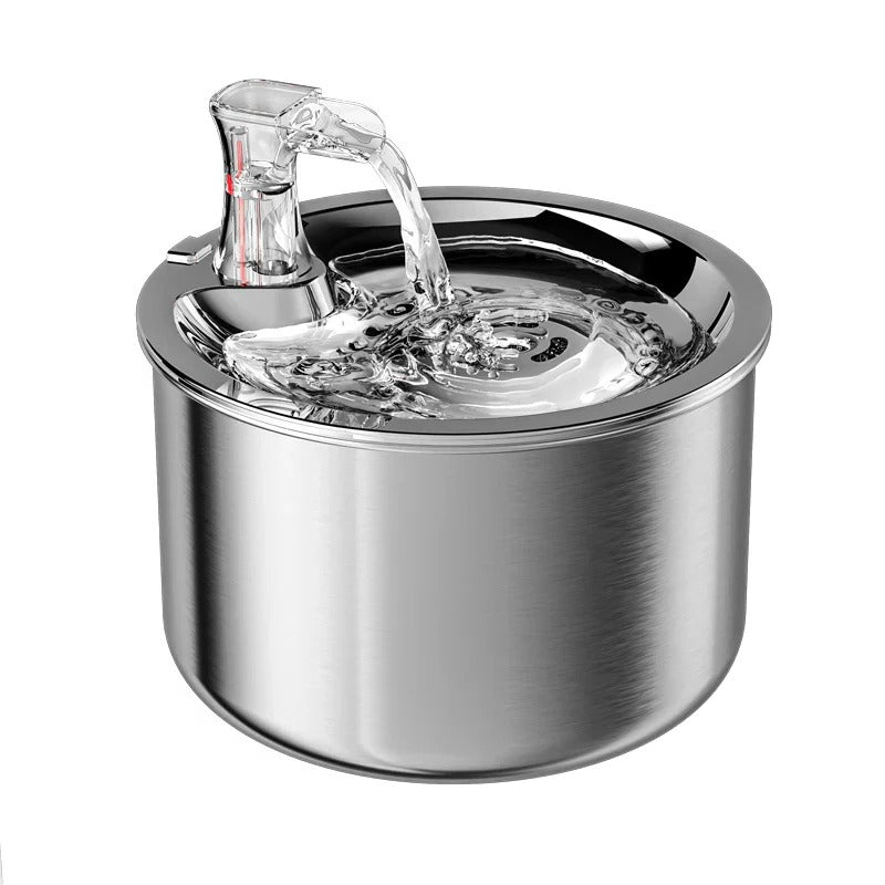 Premium Pet Water Fountain with Stainless Steel Design and Smart Motion Sensor