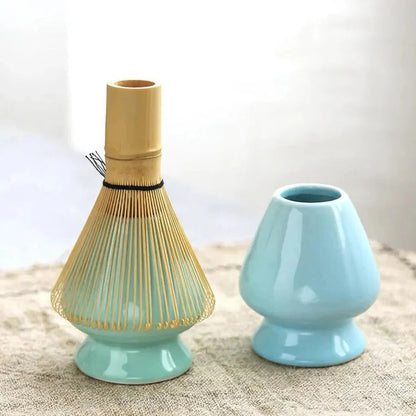 Ceramic Matcha Brewing Set with Bamboo Whisk & Spoon