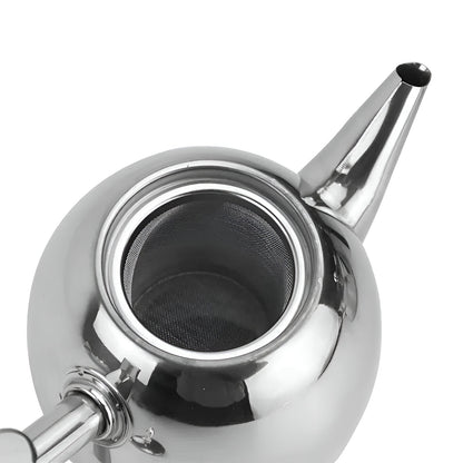 Effortless Loose Leaf Tea Pot with Built-In Strainer, 33oz
