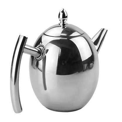 Effortless Loose Leaf Tea Pot with Built-In Strainer, 33oz