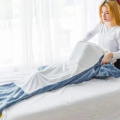 Snuggly Shark-Inspired Hoodie Blanket for Adults, Machine Washable