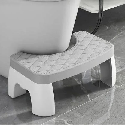 Compact Bathroom Stool with Textured Non-Slip Base for Enhanced Posture