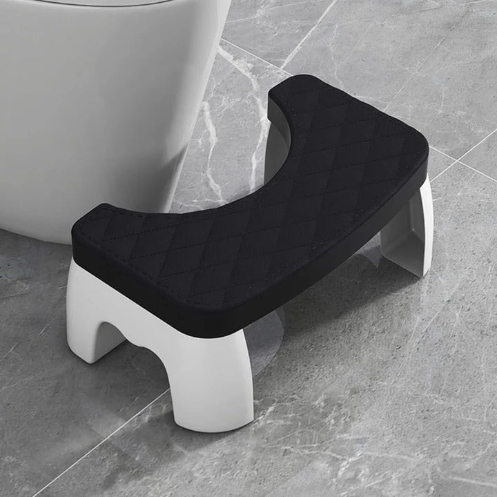 Compact Bathroom Stool with Textured Non-Slip Base for Enhanced Posture