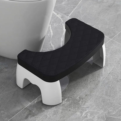 Compact Bathroom Stool with Textured Non-Slip Base for Enhanced Posture