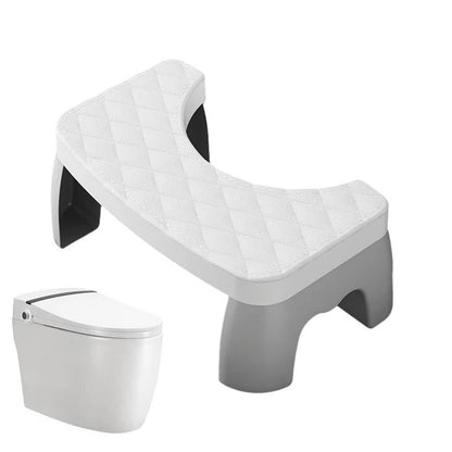 Compact Bathroom Stool with Textured Non-Slip Base for Enhanced Posture