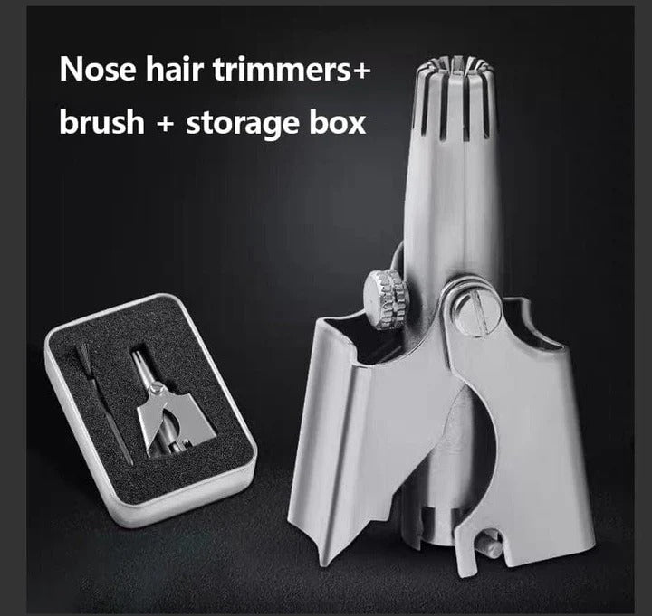 Precision Nose and Ear Hair Trimmer with Ergonomic Handle