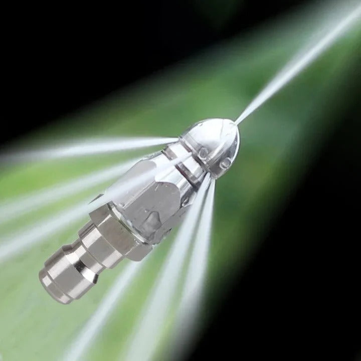 High-Pressure Pipe Cleaning Nozzle with Precision 0.39 Inch Tip