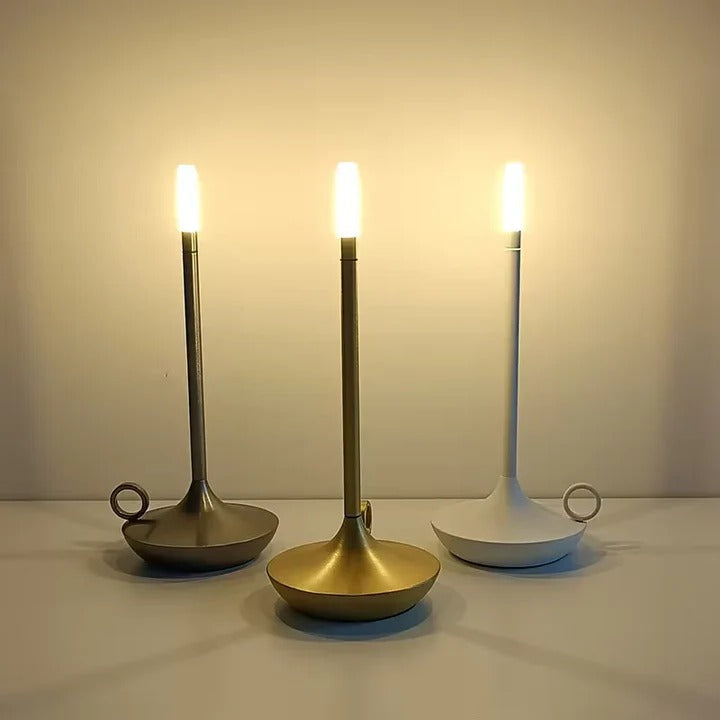 Versatile Touch-Control Table Lamp with USB Charging, 12 Hours of Light