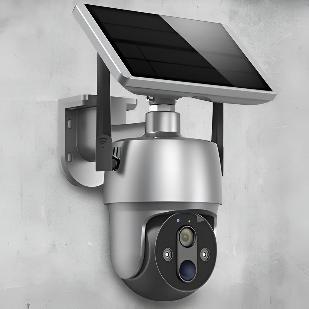 Solar-Powered Outdoor Camera with 355° Rotation and 1080P Night Vision
