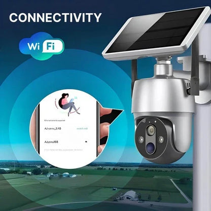 All-Weather Solar Security Camera with 360-Degree View