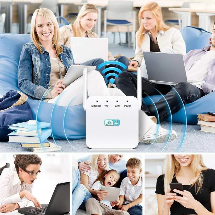 Powerful WiFi Extender with 300 Mbps Speed & 300m Coverage