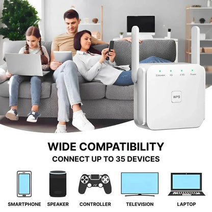Powerful WiFi Extender with 300 Mbps Speed & 300m Coverage