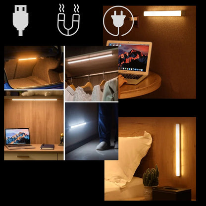 USB Rechargeable Motion-Activated LED Light with 120-Degree Sensor