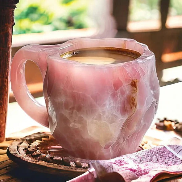 Geometric Coffee Mug with Faceted Design – Heat Resistant Crystal Look
