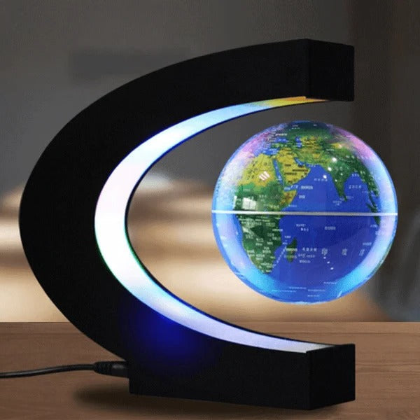 LED Illuminated Rotating Magnetic Levitation Globe Display
