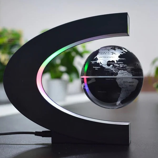 LED Illuminated Rotating Magnetic Levitation Globe Display