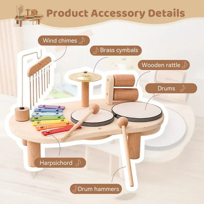 Musical Adventure Kit with Xylophone and Drums for Little Ones