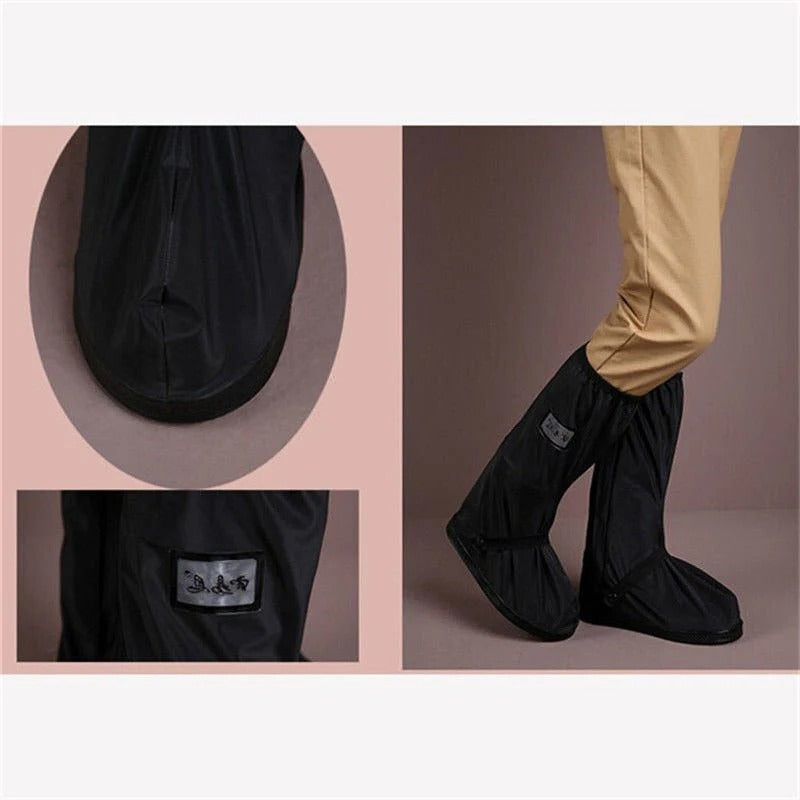 Reusable Waterproof Shoe Covers for Rain and Mud, Anti-Slip, Sizes S to XL