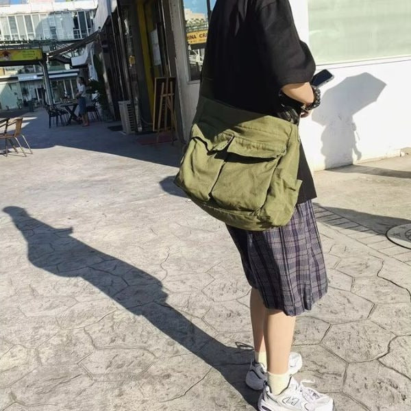 Large Crossbody Messenger Bag for Women - Adjustable Strap, Laptop Fit