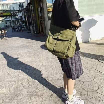 Large Crossbody Messenger Bag for Women - Adjustable Strap, Laptop Fit