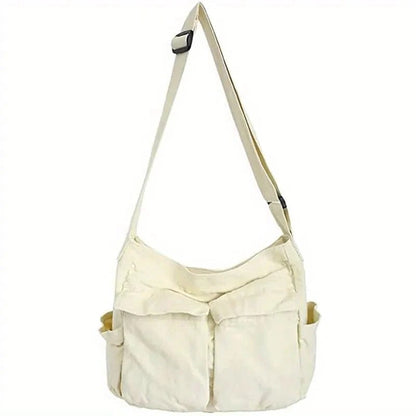 Large Crossbody Messenger Bag for Women - Adjustable Strap, Laptop Fit