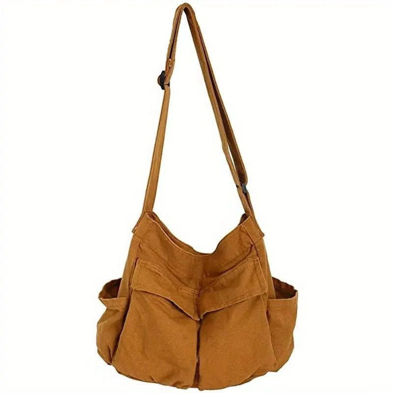 Large Crossbody Messenger Bag for Women - Adjustable Strap, Laptop Fit