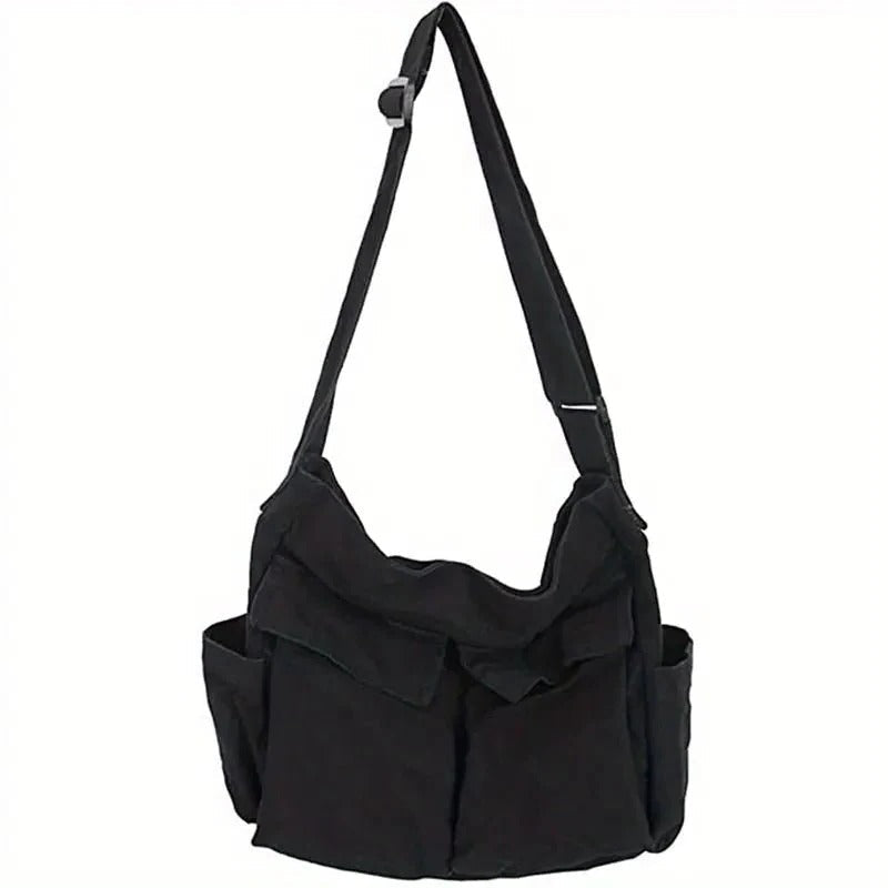 Large Crossbody Messenger Bag for Women - Adjustable Strap, Laptop Fit
