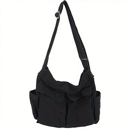 Large Crossbody Messenger Bag for Women - Adjustable Strap, Laptop Fit