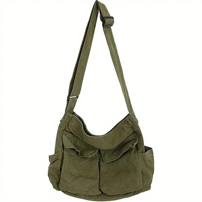Large Crossbody Messenger Bag for Women - Adjustable Strap, Laptop Fit