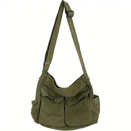 Large Crossbody Messenger Bag for Women - Adjustable Strap, Laptop Fit