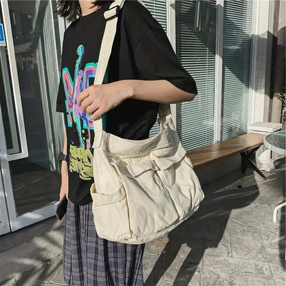 Large Crossbody Messenger Bag for Women - Adjustable Strap, Laptop Fit