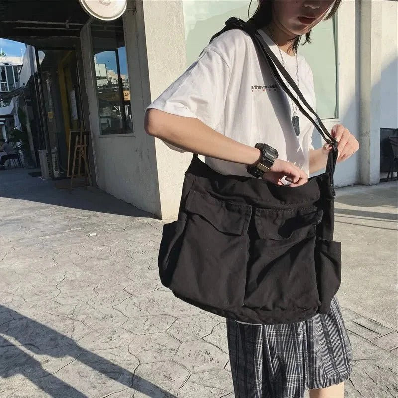 Large Crossbody Messenger Bag for Women - Adjustable Strap, Laptop Fit
