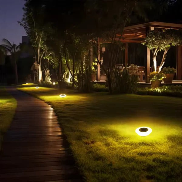 Set of 4 Solar Garden Lights with Automatic Dusk Sensor