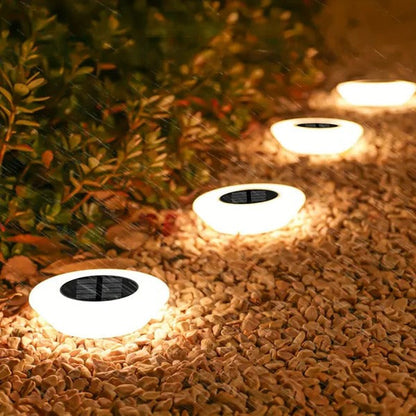 Set of 4 Solar Garden Lights with Automatic Dusk Sensor