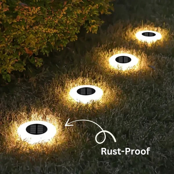 Set of 4 Solar Garden Lights with Automatic Dusk Sensor