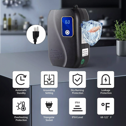 Instant Heating Water Heater with LED Temperature Display – Tankless