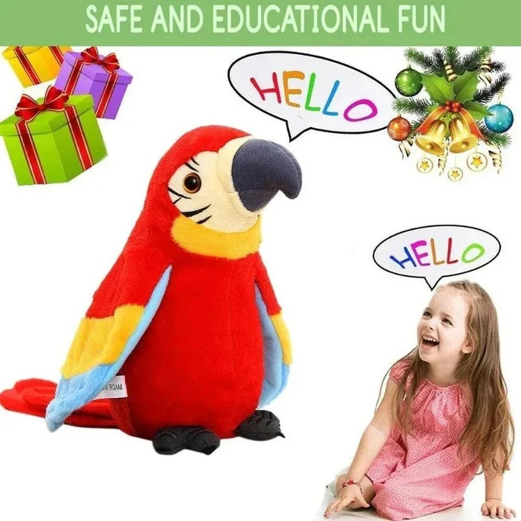 Engaging Interactive Parrot Plush for Learning Numbers and Words