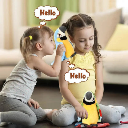 Engaging Interactive Parrot Plush for Learning Numbers and Words