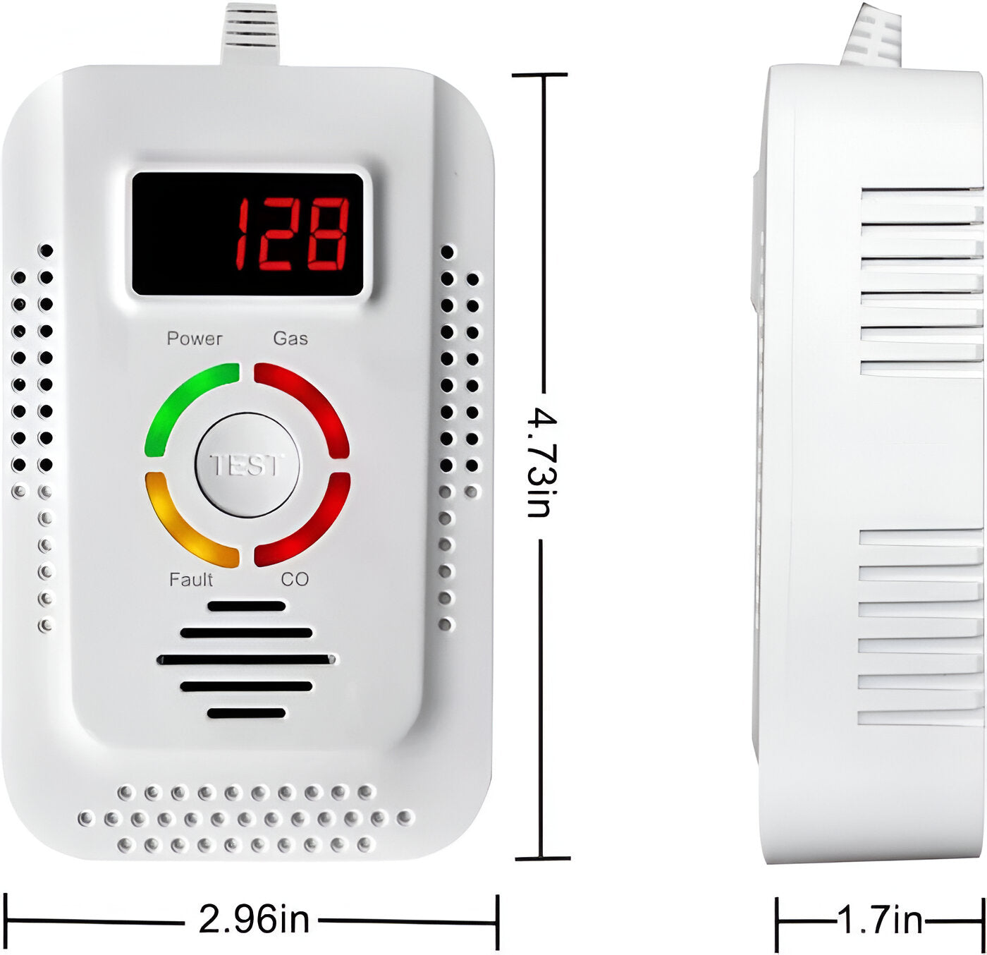 Reliable Gas and Carbon Monoxide Alert System with Display