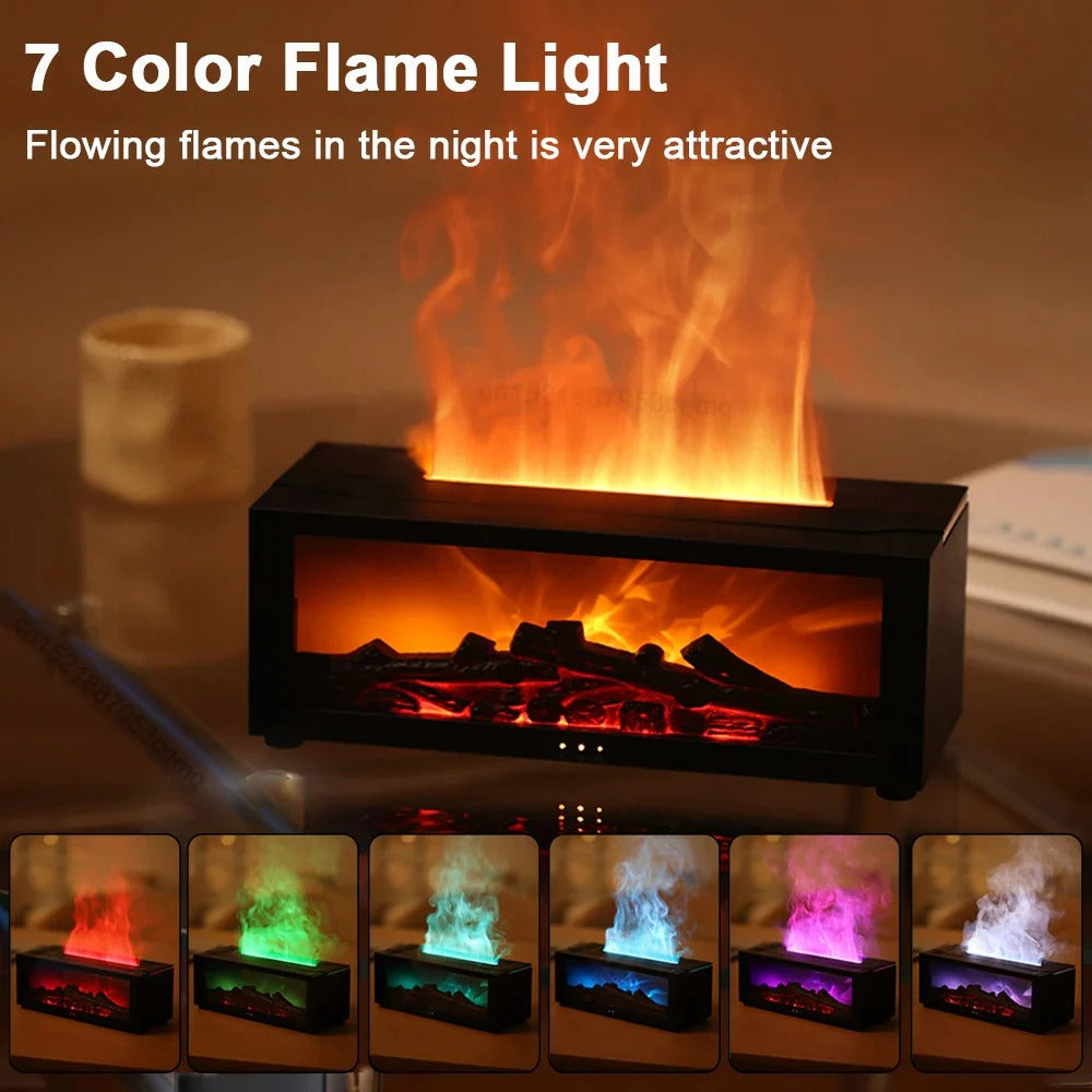 Essential Mist & Aroma Diffuser with Ambient Flame Effect