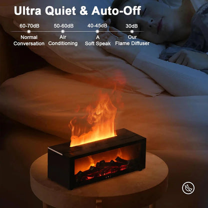 Essential Mist & Aroma Diffuser with Ambient Flame Effect