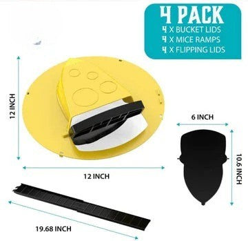 Innovative Bucket Lid Rodent Capture Solution with Automatic Reset