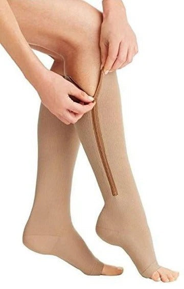 Easy-On Compression Socks with Supportive Calf Design