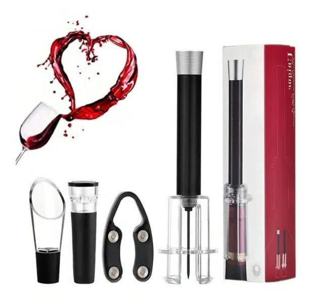 Effortless Wine Opener Kit with Air Pressure Mechanism