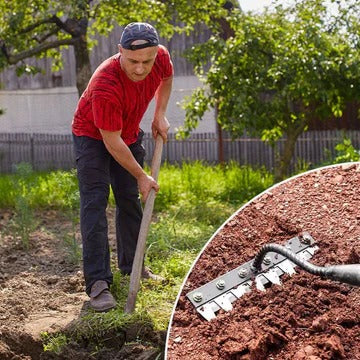 All-in-One Garden Rake System for Effortless Yard Care