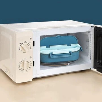 Compact Insulated Lunch Box with Multiple Compartments